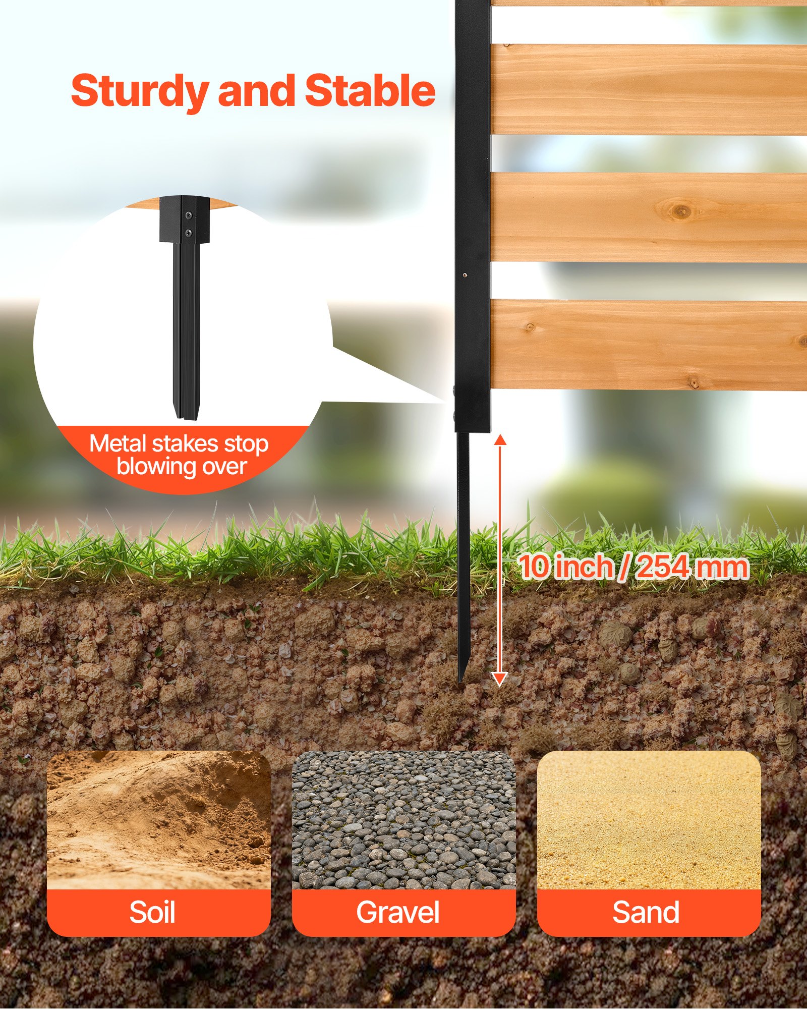 VEVOR Vallas de Madera 1219 x 1244 mm Pantalla de Privacidad Exterior con 2 Paneles, Resistente al Clima, Espaciado para Ventilación, para Mascotas Jardín, Ocultar Equipo de Piscina Cubos de Basura AC