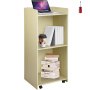 VEVOR Podio de Madera de Pie 60x40x120 cm Podio Portátil de Pie Capacidad de 60 kg, Madera MDF Duradera, Podio de Madera Rodante con 4 Ruedas Giratorias de 360° para Restaurantes, Iglesias, Blanco