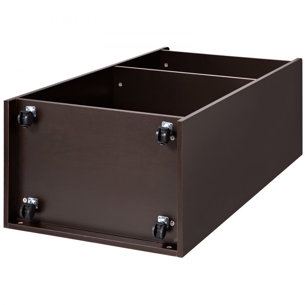 VEVOR Podio de Madera de Pie 60x40x120 cm Podio Portátil de Pie Capacidad de 60 kg, Madera MDF Duradera, Podio de Madera Rodante con 4 Ruedas Giratorias de 360° para Restaurantes, Iglesias, Hogares