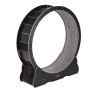 VEVOR Rueda de Ejercicio de Madera para Gatos de Interior de 110 x 33,8 x 117 cm, Rueda para Correr con Alfombra Desmontable, Juguete para Correr, Caminar, Entrenar para Diferentes Gatos, Color Negro