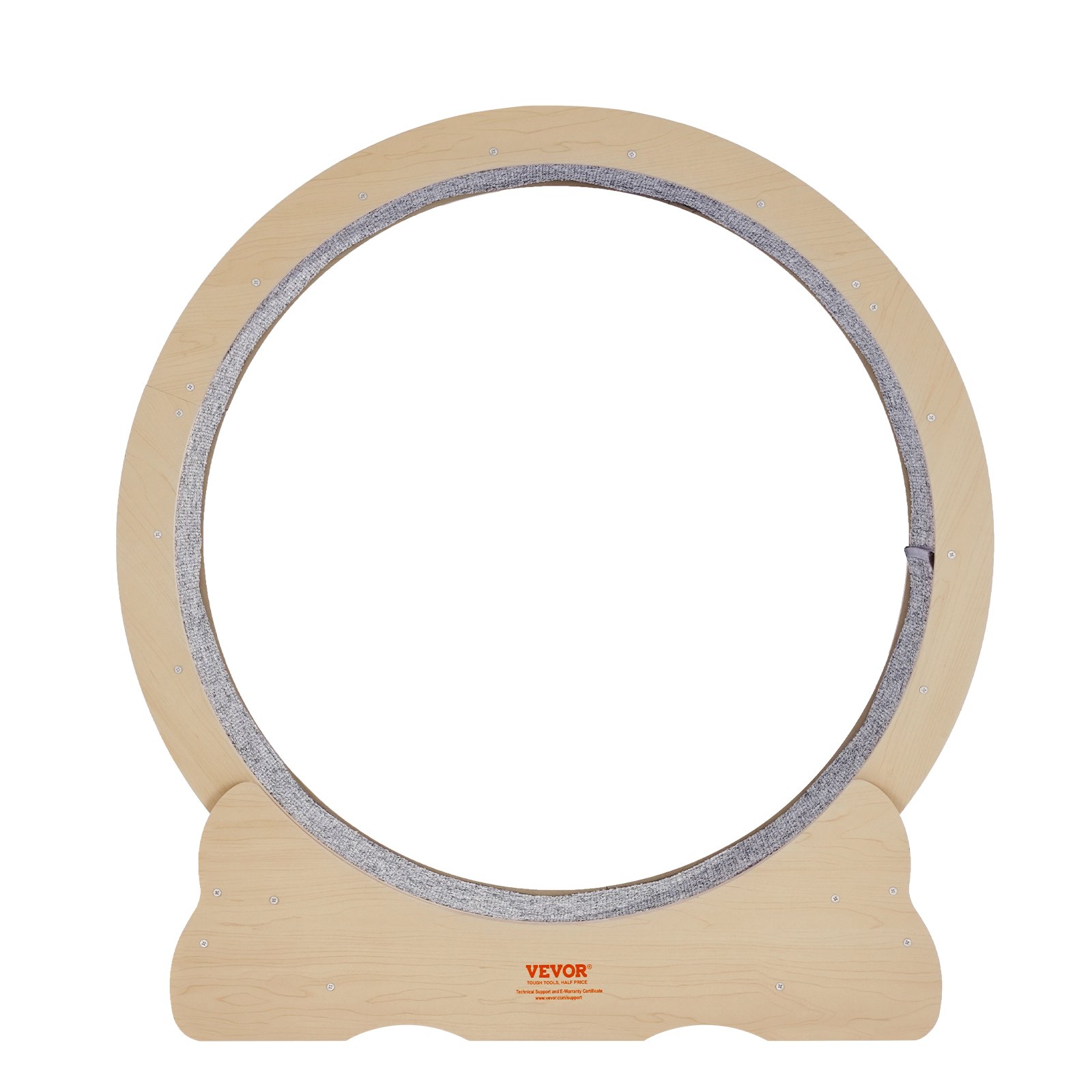 VEVOR Rueda de Ejercicio de Madera para Gatos de Interior de 91 x 31,8 x 97 cm, Rueda para Correr con Alfombra Desmontable, Juguete para Correr, Caminar, Entrenar para Diferentes Gatos, Color Madera