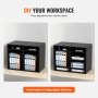 Organizador de literatura de madera VEVOR con estantes extraíbles y ajustables para un espacio de trabajo personalizable.