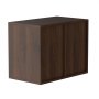 Organizador de literatura VEVOR de madera oscura, unidad de almacenamiento de escritorio con un diseño elegante y minimalista.