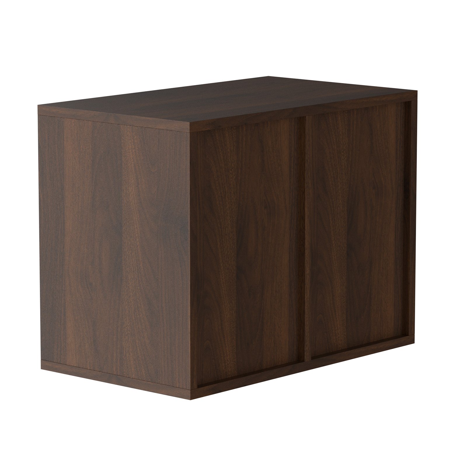 Organizador de literatura VEVOR de madera oscura, unidad de almacenamiento de escritorio con un diseño elegante y minimalista.