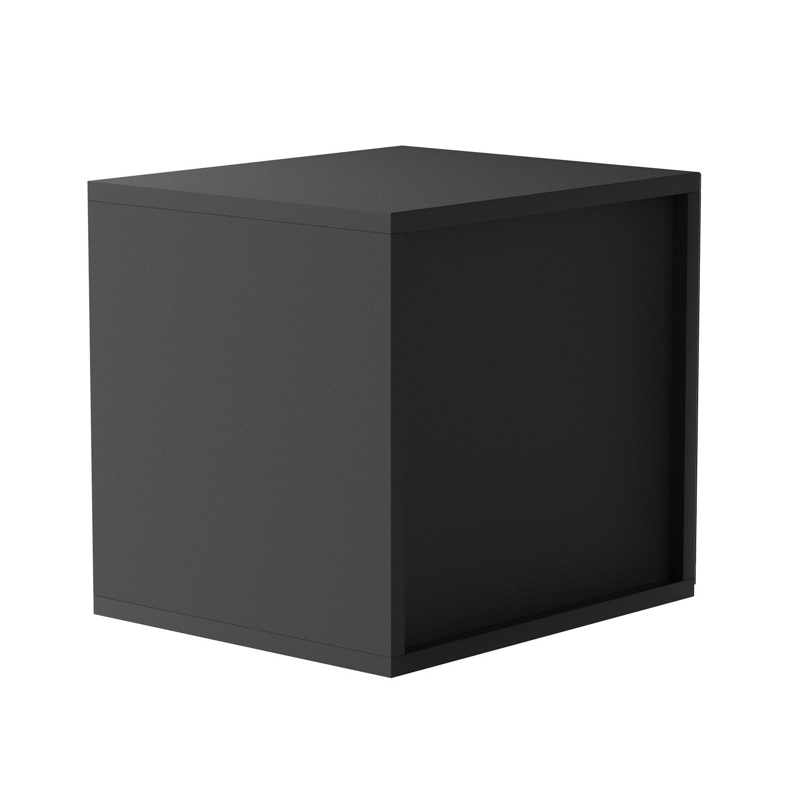 Organizador de literatura VEVOR negro con un diseño elegante y minimalista.