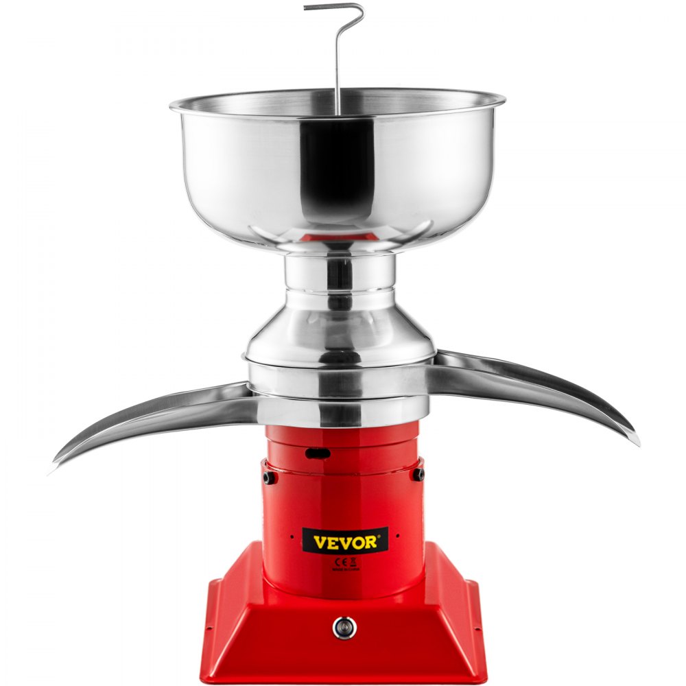VEVOR Máquina Separadora de Leche 100 L/h Separador Centrífugo de Crema 30 W 100V - 240V Separador de Crema de Leche Eléctrico Velocidad de 10,500 RPM Máquina Desnatadora de Crema de Acero Inoxidable