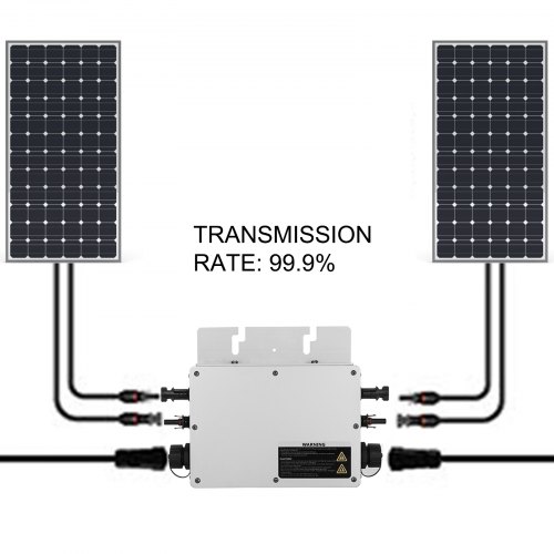 VEVOR 600 W Solar Grid Tie Micro, 220 V Grid-tie, Inversor de Corriente Solar, impermeable, Micro Inversor GTI, WVC resistente al agua, MPPT