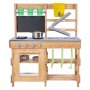 VEVOR Cocina de Barro para Niños al Aire Libre, Madera de Cedro, con 4 Estufas, Ganchos, Fregaderos, Palas para Plantar, Espátulas, Mango, Ollas y Accesorios para Cocinar, 762 x 324 x 914 mm