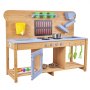 VEVOR Cocina de Barro para Niños al Aire Libre, Madera de Cedro, con 4 Estufas, Ganchos, Fregaderos Dobles, Palas para Plantar, Espátulas, Ollas y Accesorios para Cocinar, 1220 x 400 x 935 mm