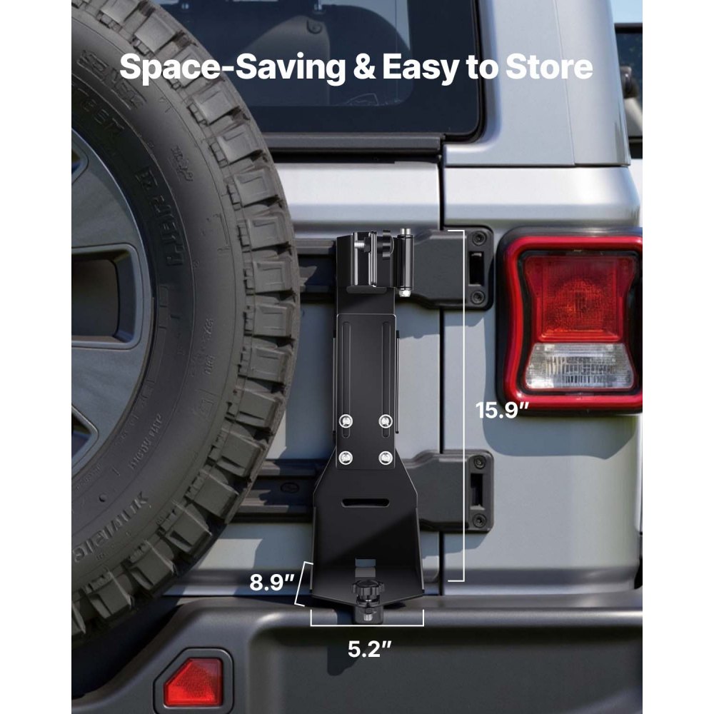 VEVOR Jack Bracket (Bracket Only), Mounting Bracket Kit, Heavy Duty Jack Bracket Compatible with YJ (1986-1996) / TJ (1997-2006) / JK (2006-2018) / JL (2018-2024)