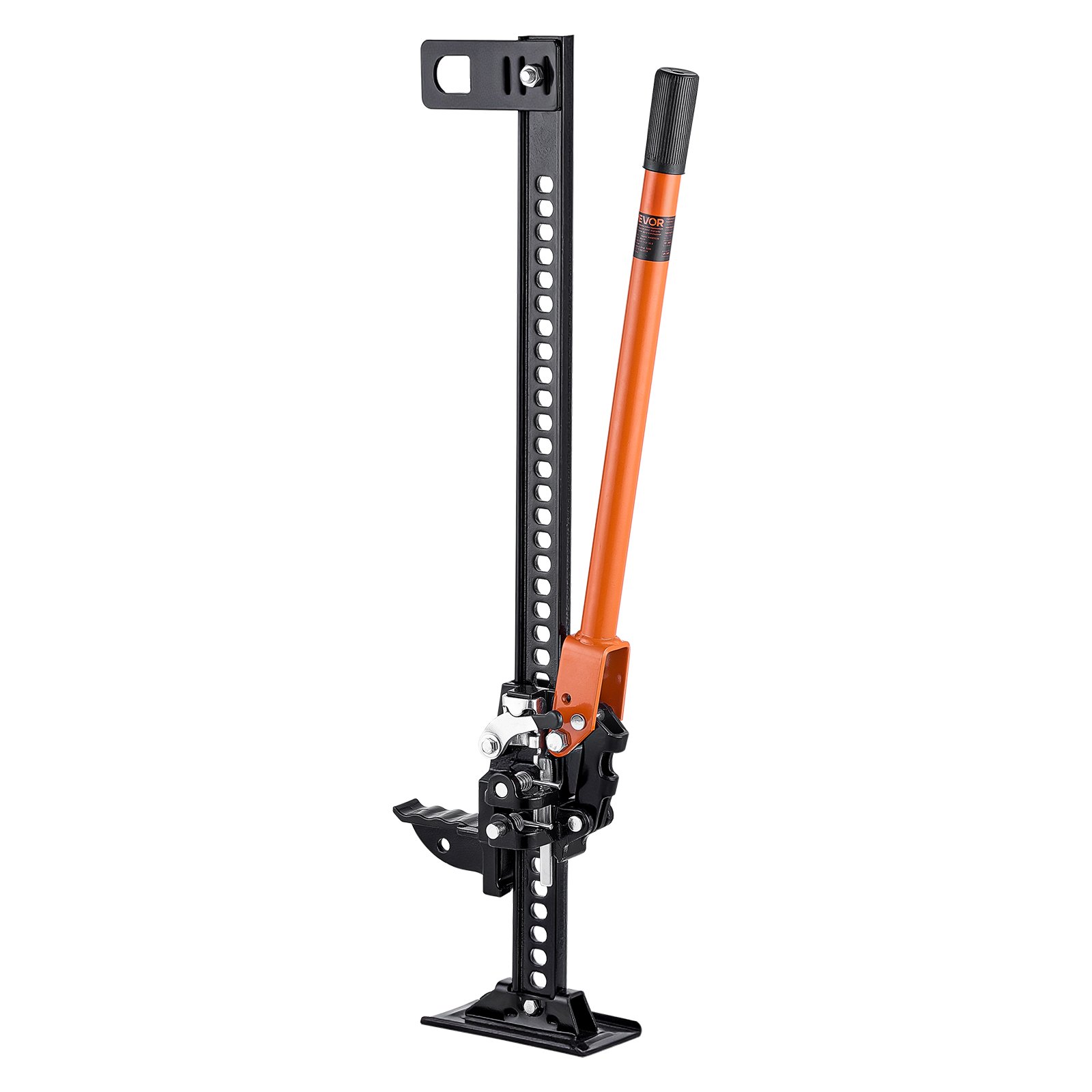 VEVOR Gato Agrícola 91,5 cm con Elevación Alta y Trinquete Carga Máxima de 3,18 T para Uso Todoterreno de Alta Resistencia con Rango de Elevación de 130,1 a 769,6 mm para Tractor, Camión, SUV