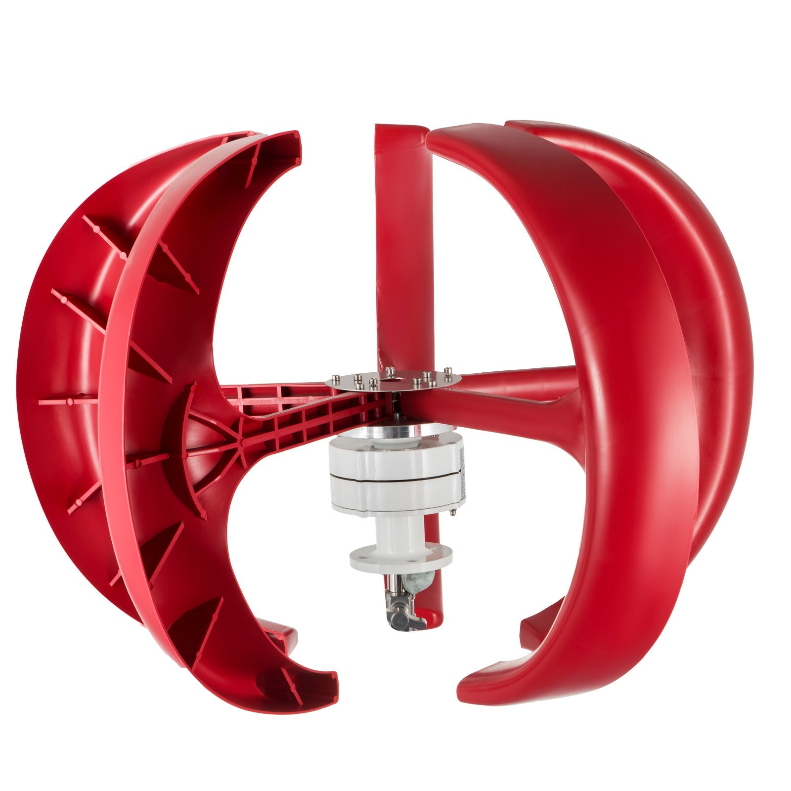 100w 12v Generador De Viento Vertical Turbina Red Blades Wind Resistance