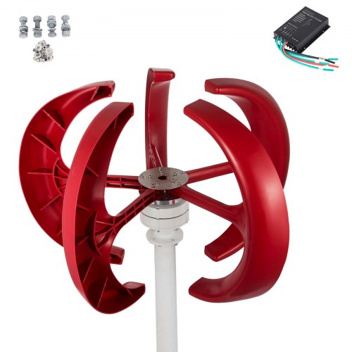 200w 12v/24v Generador De Viento Turbina Eólica Aerogenerador 5 Palas Vertical