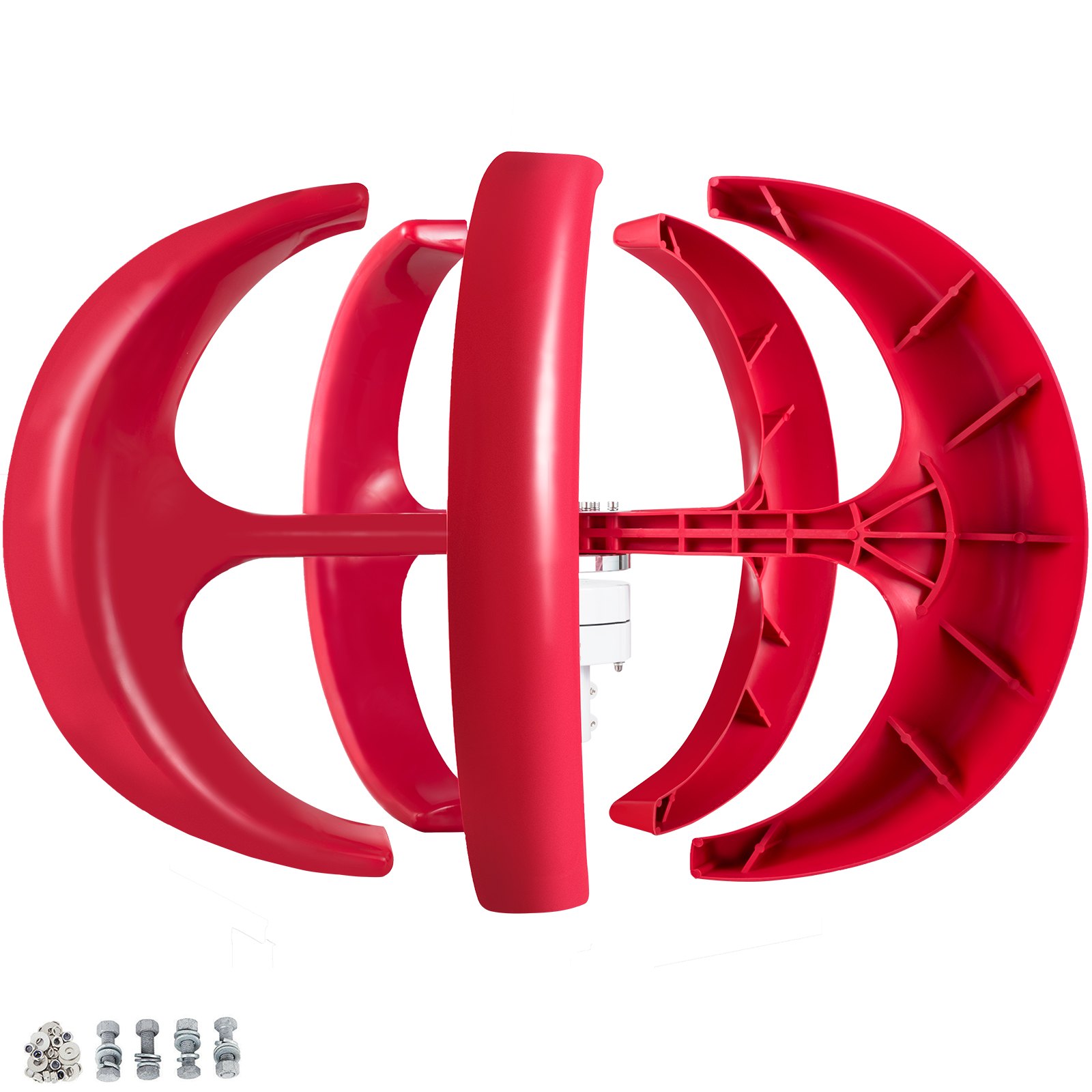 100W 12V Turbina de viento vertical estilo de linterna roja generador de energía eólica