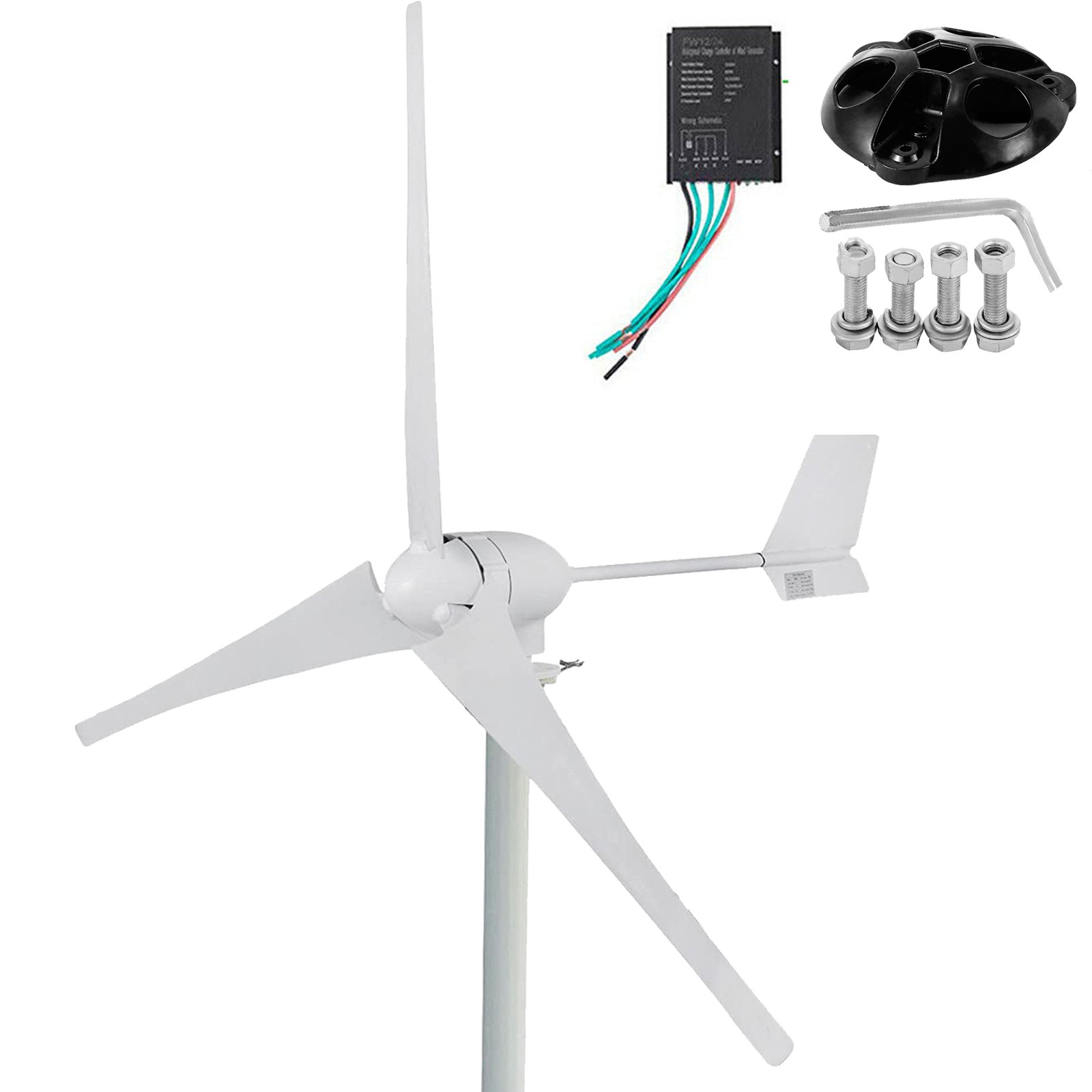 700w Generador De Turbina Eólica Aerogenerador 3 Palas Wind Turbine Generator