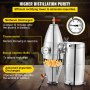 VEVOR Destilador de Alcohol 30 L Alambique Destilación Alcohol de Acero Inoxidable 304 Destilador Moonshine 0-150 ℃ Destilador de Bebida para la Elaboración Casera de Vino Cerveza o Agua con Vinómetro