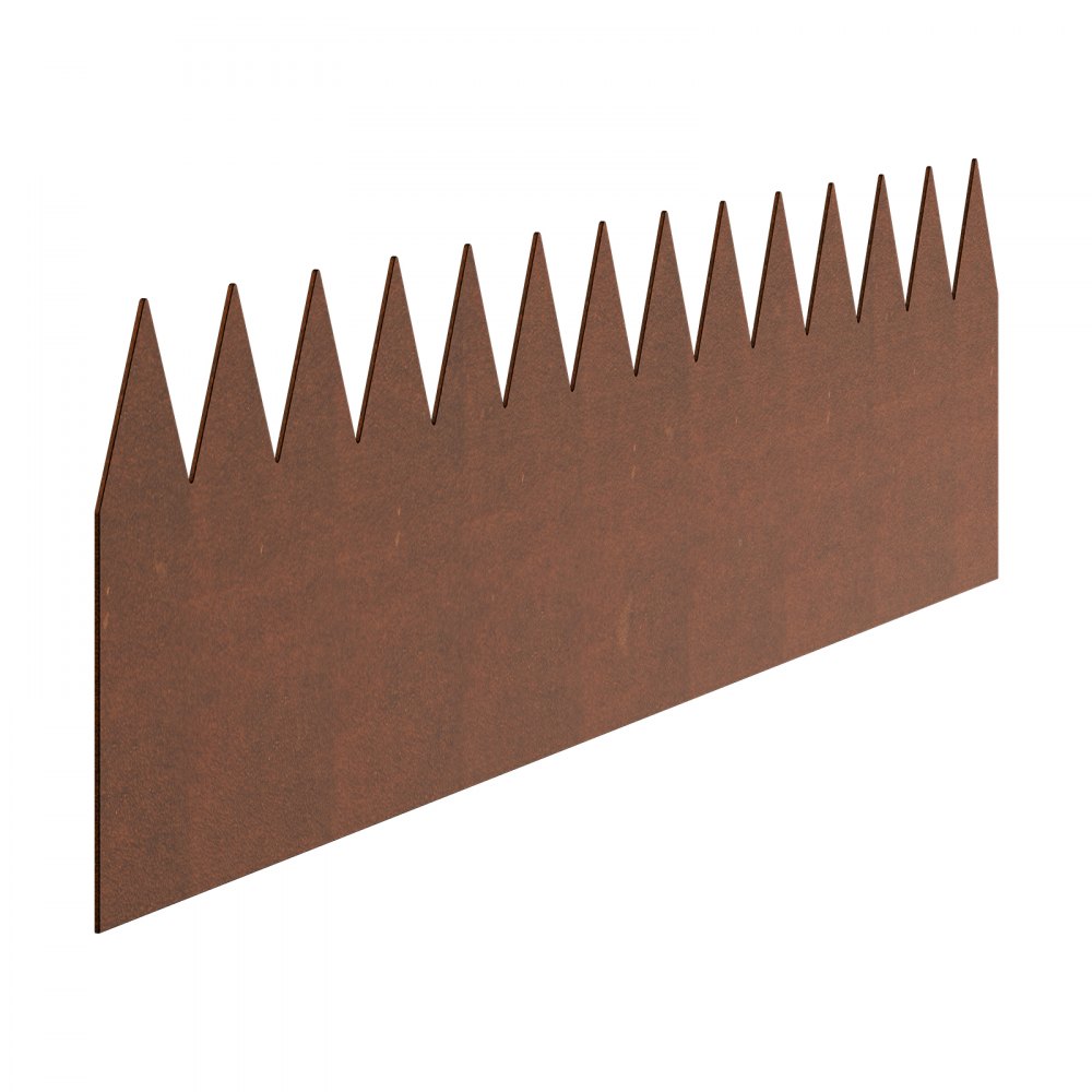 VEVOR 6 PCS Borde de Acero para Paisajismo 1016 x 203,2 x 1,5 mm, Resistente a la Intemperie y Antioxidante, Cerca de Jardín Borde de Césped para Parterres de Flores, Divisor de Caminos de Patio