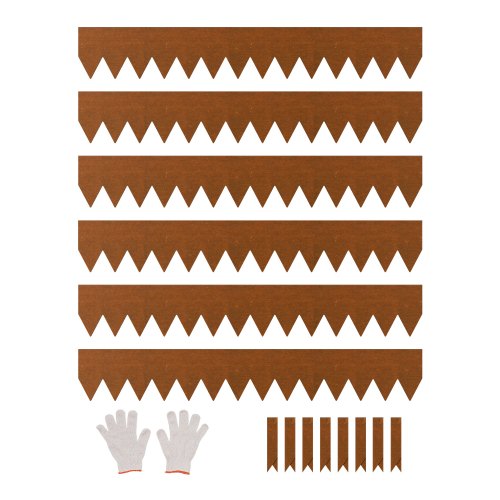 VEVOR 6 PCS Borde de Acero para Paisajismo 1016 x 152,4 x 1,5 mm, Resistente a la Intemperie y Antioxidante, Cerca de Jardín Borde de Césped para Parterres de Flores, Divisor de Caminos de Patio