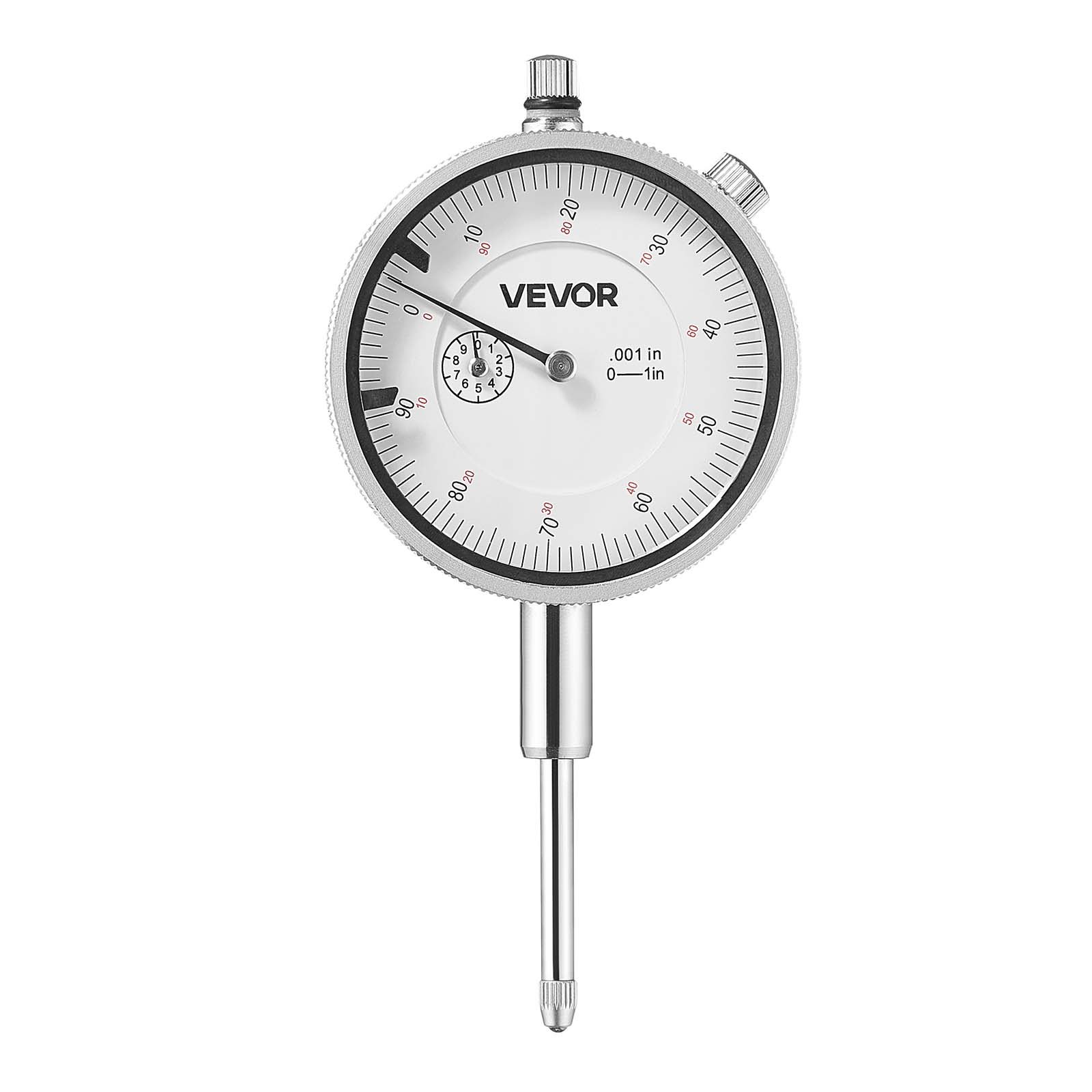 VEVOR Indicador de Cuadrante, Precisión de 0,001 pulgadas, Rango de Medición de 0 a 1 pulgada, para Medición de Diámetro Interior y Detección de Descentramiento, para Mejorar la Eficiencia