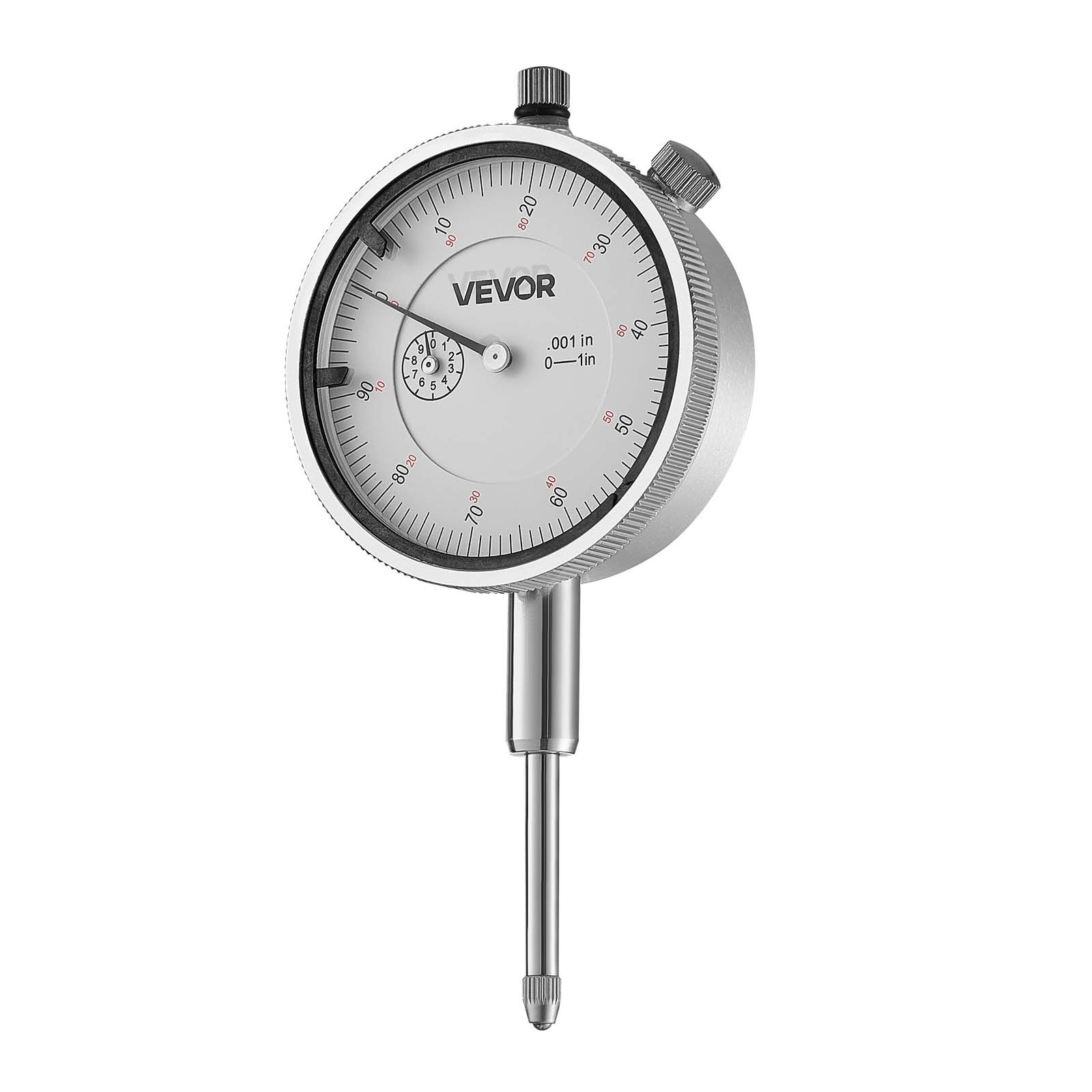 VEVOR Indicador de Cuadrante, Precisión de 0,001 pulgadas, Rango de Medición de 0 a 1 pulgada, para Medición de Diámetro Interior y Detección de Descentramiento, para Mejorar la Eficiencia