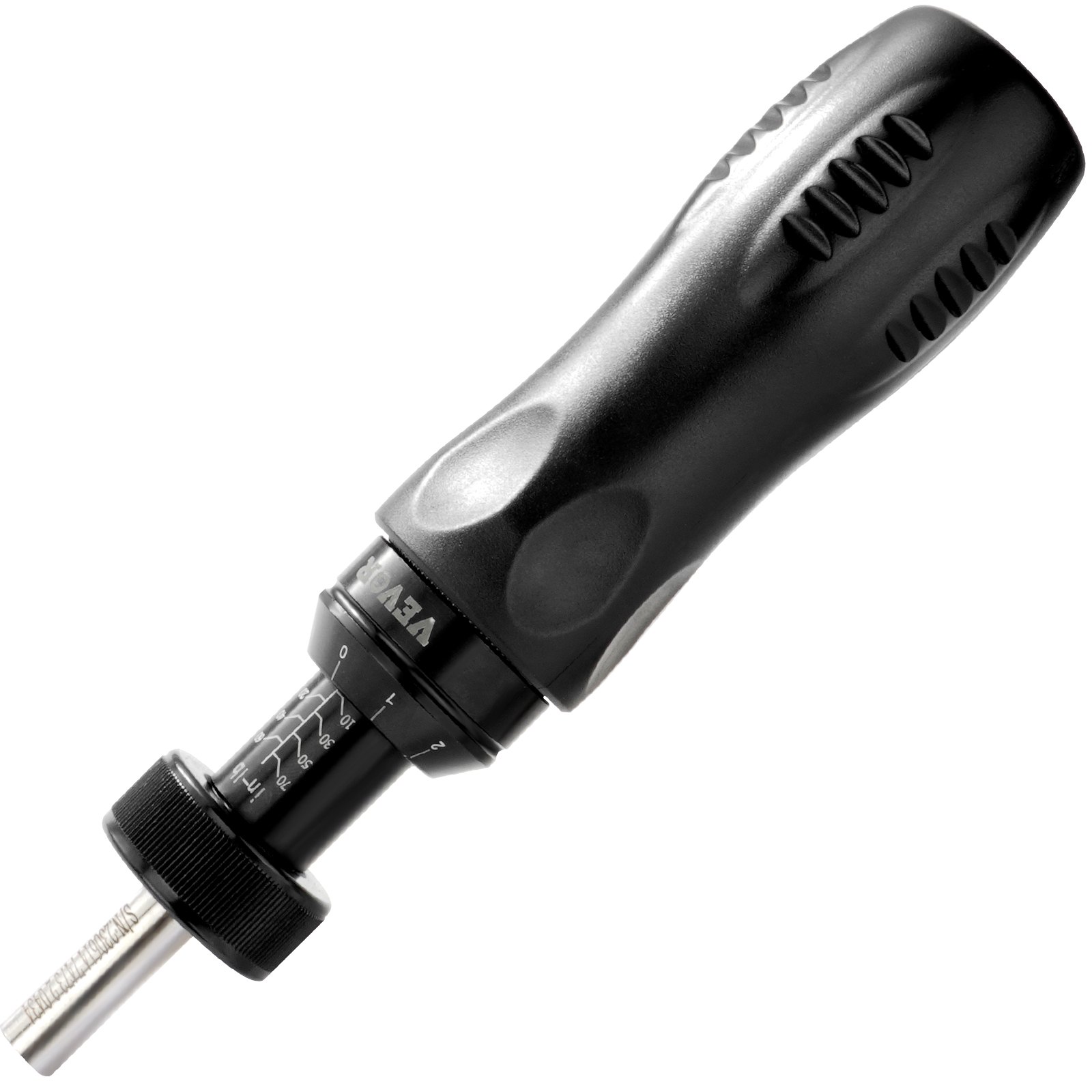 VEVOR Destornillador Dinamométrico Digital con Accionamiento de 1/4" con Pantalla LCD Rango de Par 1,13-7,91 Nm Incremento de 1 in/lb Juego de Brocas de Destornillador Dinamométrico con Escala