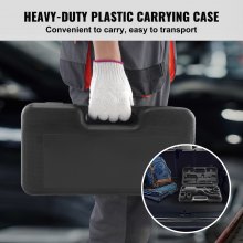 VEVOR Llave Multiplicadora de Par 25,4 mm Relación 1:64 Multiplicador de Fuerza con 4 Vasos Caja Multiplicadora de Par de Acero de Aleación para Quitar Tuercas de Rueda Coche Taller Garaje