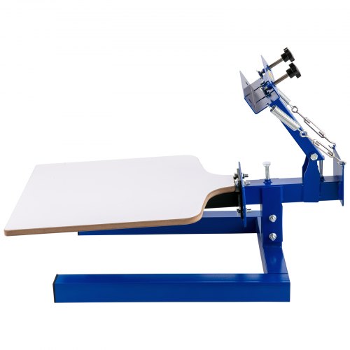 VEVOR Máquina de Serigrafía 1 Color 1 Estación Tamaño de 45x55 cm Máquina de Impresión de Pantalla de Seda Área de Impresión Acero Máquina de Impresión Pantalla Presión para Camisetas