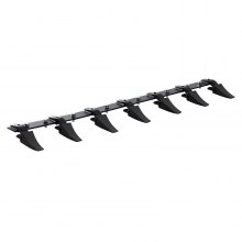 VEVOR Barra de Dientes para Cucharón de Tractor 1500 mm Barra de 7 Dientes para Cargador Tractor Compacto Carga de 2000 kg Atornillada para Excavación Eficiente del Suelo y Protección del Cucharón