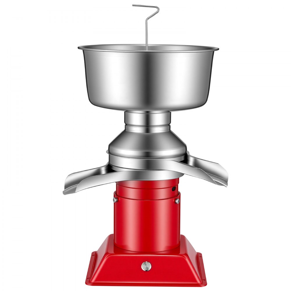 VEVOR Separador Centrífugo de Crema de Leche Eléctrico Salida de 60 L/h, 10.500rpm, Máquina Separadora de Leche de Acero Inoxidable 304, Recipiente de 4,5 L para Leche de Cabra, Vaca, 40 W 100-240 V