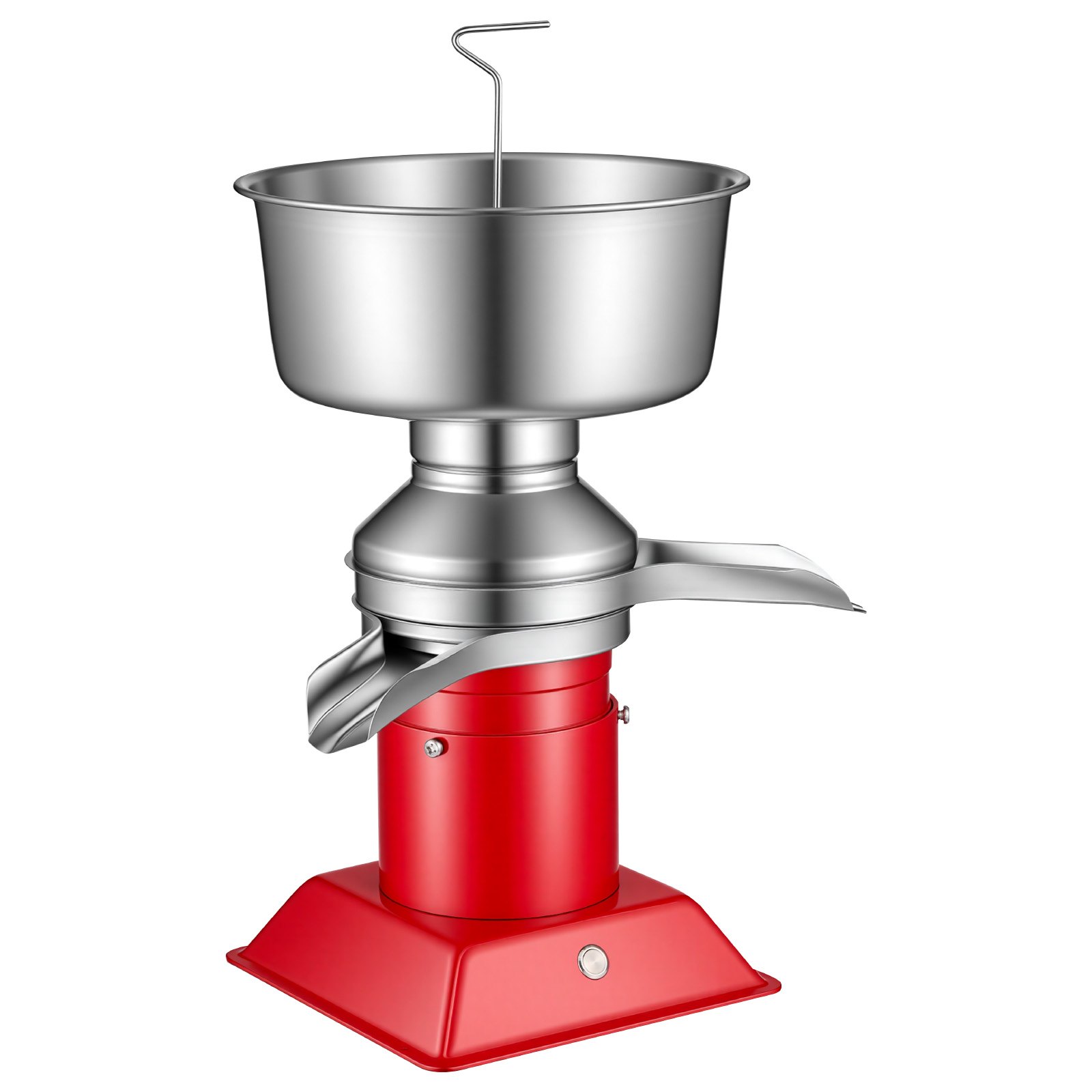 VEVOR Separador Centrífugo de Crema de Leche Eléctrico Salida de 60 L/h, 10.500rpm, Máquina Separadora de Leche de Acero Inoxidable 304, Recipiente de 4,5 L para Leche de Cabra, Vaca, 40 W 100-240 V