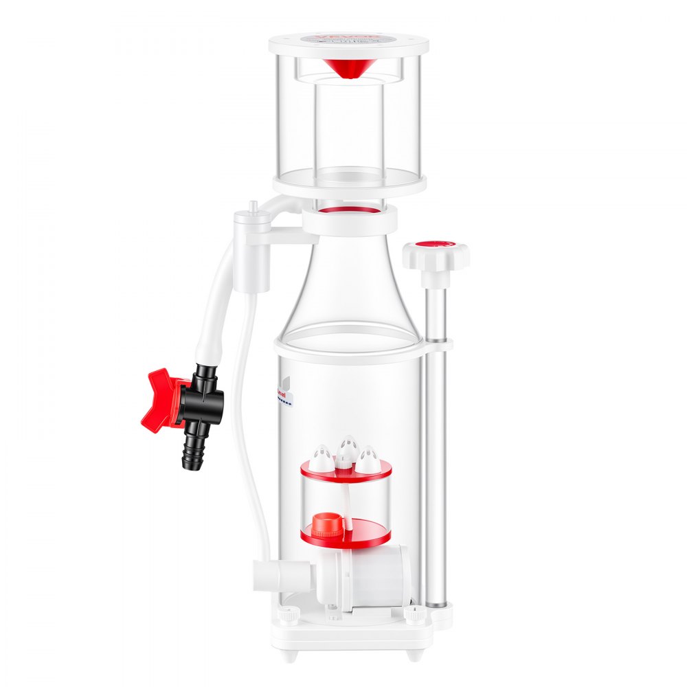VEVOR Skimmer de Proteínas 379 L para Acuarios de Agua Salada de 200-400 L, Con Bomba de Paletas de CC, Control Ajustable, Funcionamiento con Bajo Nivel de Ruido, Entrada Máxima de Aire de 300 L/H