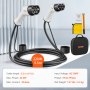 VEVOR Cable de Vehículo Eléctrico Tipo 2 a Tipo 2 Cable de Carga EV 32A 22kW Cable de 5,5 m IP66 Impermeable con Bolsa de Transporte para IEC62196 Híbrido de Carga de Coches Eléctricos Tres Fases