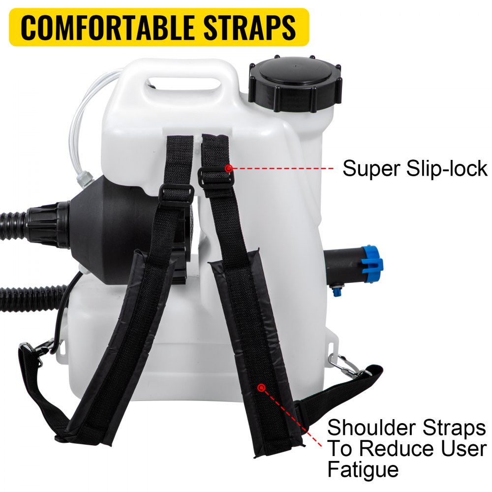 Vevor Pulverizador Eléctrico Ulv 12 L Nebulizador Para Desinfectar De Mochila