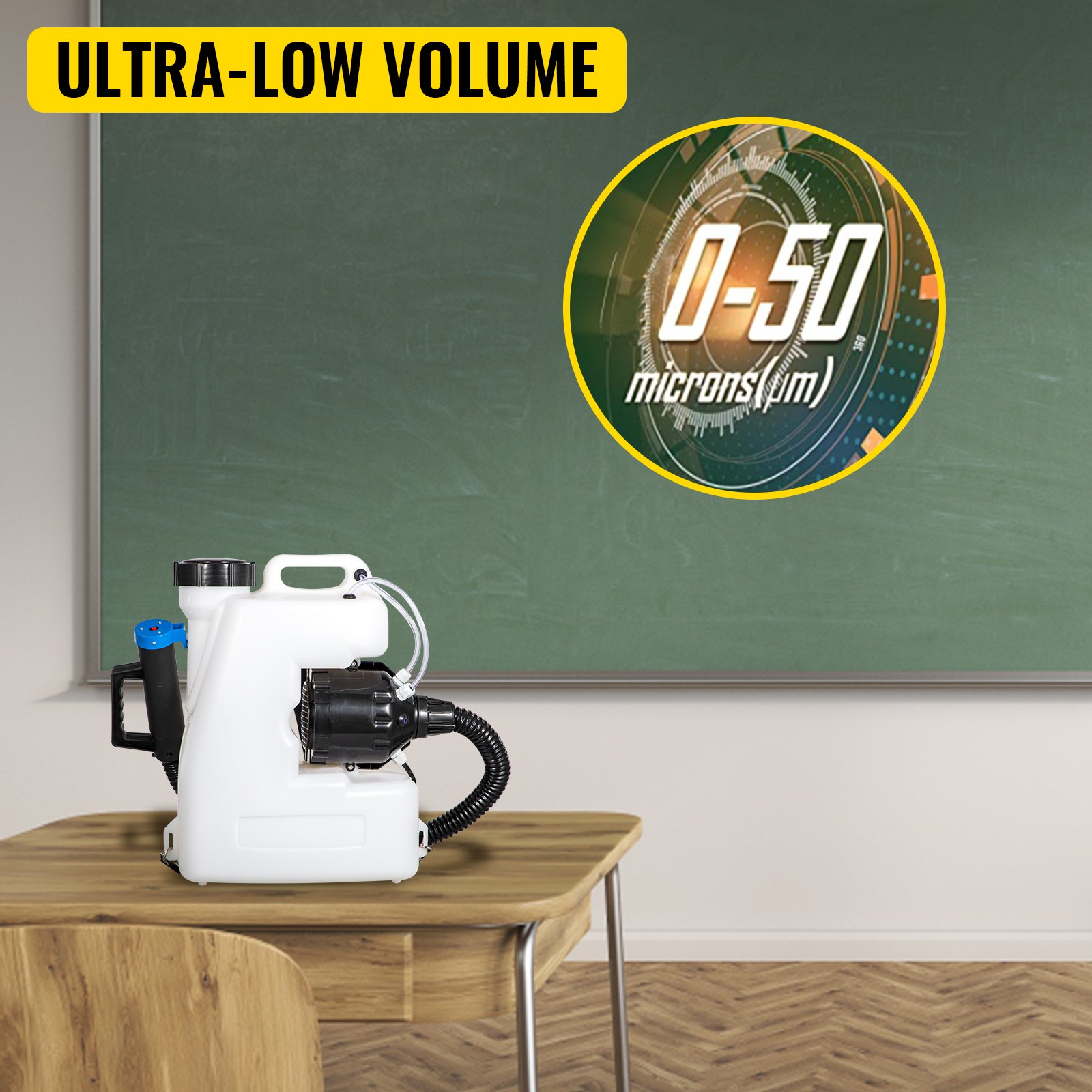 Vevor Pulverizador Eléctrico Ulv 12 L Nebulizador Para Desinfectar De Mochila
