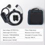 VEVOR Cargador EV Portátil Tipo 2 Cargador de Coche Eléctrico 16A 3,7kW con Cable de Carga 8,6m CEE 7/7 Pantalla LCD Casa EV IEC62196 Impermeable IP66 con Bolsa de Almacenamiento Gancho Cable de Carga