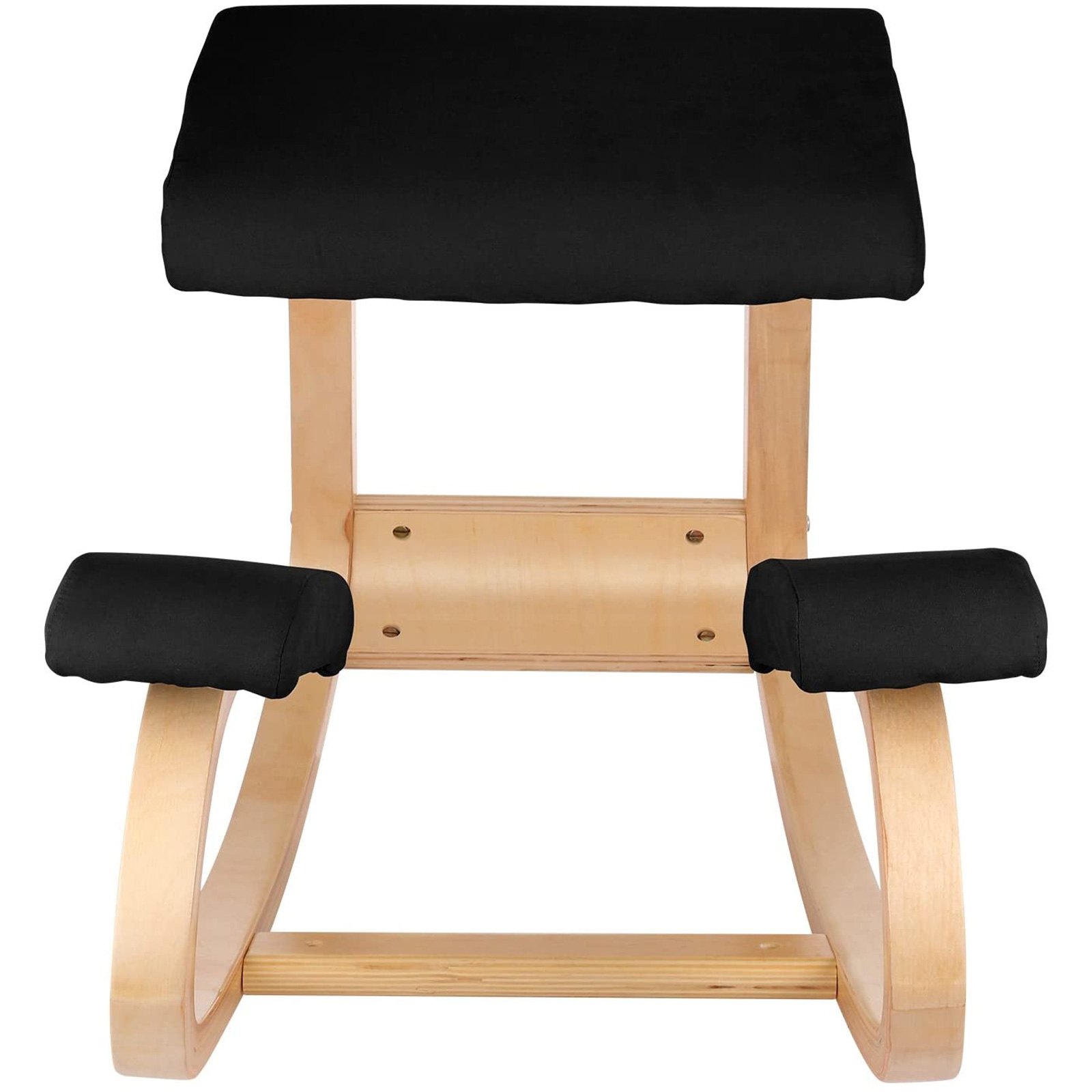 VEVOR Silla Ergonómica de Madera para Arrodillarse con Cojín de Memoria, Negro