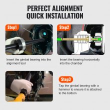 VEVOR Kit de instalación y alineación de rodamientos Mercruiser Alpha Gimbal