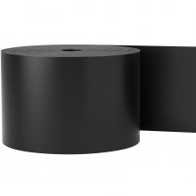 VEVOR Borde de Paisaje de 45,7 m x 25,4 cm Borde de Tablero de Cubierta Enrollado Grosor de 0,25 cm Borde Flexible para Paisajismo Borde de Patio para Césped, Jardín, Control de Malas Hierbas, Negro