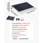 VEVOR Rampa para Silla de Ruedas de 610 x 910 mm, Rampa de Umbral de Aluminio Antideslizante, Capacidad de Carga 362,9 kg, Plataforma para Andadores, Entradas, Carros, Garajes, Puertas y Scooters