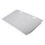 VEVOR Rampa para Silla de Ruedas de Aluminio 750 x 617 mm, Rampa de Umbral Antideslizante, Plataforma Capacidad de 340,2 kg para Puertas, Garajes, Carretillas, Andadores, Scooters y Equipos con Ruedas