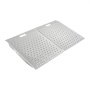VEVOR Rampa para Silla de Ruedas de Aluminio 750 x 617 mm, Rampa de Umbral Antideslizante, Plataforma Capacidad de 340,2 kg para Puertas, Garajes, Carretillas, Andadores, Scooters y Equipos con Ruedas