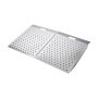 VEVOR Rampa para Silla de Ruedas de Aluminio 750 x 617 mm, Rampa de Umbral Antideslizante, Plataforma Capacidad de 340,2 kg para Puertas, Garajes, Carretillas, Andadores, Scooters y Equipos con Ruedas