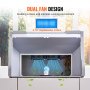 VEVOR Cabina de Pintura con Aerógrafo Portátil de Doble Ventilador con Luces LED y Manguera de Extensión de Escape Cabina de Pintura con Aerógrafo para Pintar Modelos, Artes, Manualidades y Pasteles