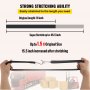 Cordones elásticos de goma VEVOR con gran capacidad de estiramiento, extensibles hasta 46,5 pulgadas, ideales para asegurar la carga.