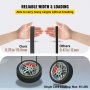 Cuerdas elásticas de goma VEVOR: 19,8 mm de ancho frente a 12 mm, carga de cuerda única de 55 lb, duraderas para carga pesada.