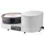 VEVOR Pottery Wheel for Adults, 28 cm Aluminum Turntable, 450W Electric Table Top Pottery Wheel with Foot Pedal, 30-300 RPM Adjustable Speed, Aluminum Body, for Beginners, DIY Clay Art Craft, White