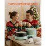 VEVOR Pottery Wheel for Adults, 28 cm Aluminum Turntable, 450W Electric Table Top Pottery Wheel with Foot Pedal, 30-300 RPM Adjustable Speed, Aluminum Body, for Beginners, DIY Clay Art Craft, Green
