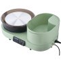VEVOR Pottery Wheel for Adults, 28 cm Aluminum Turntable, 450W Electric Table Top Pottery Wheel with Foot Pedal, 30-300 RPM Adjustable Speed, Aluminum Body, for Beginners, DIY Clay Art Craft, Green