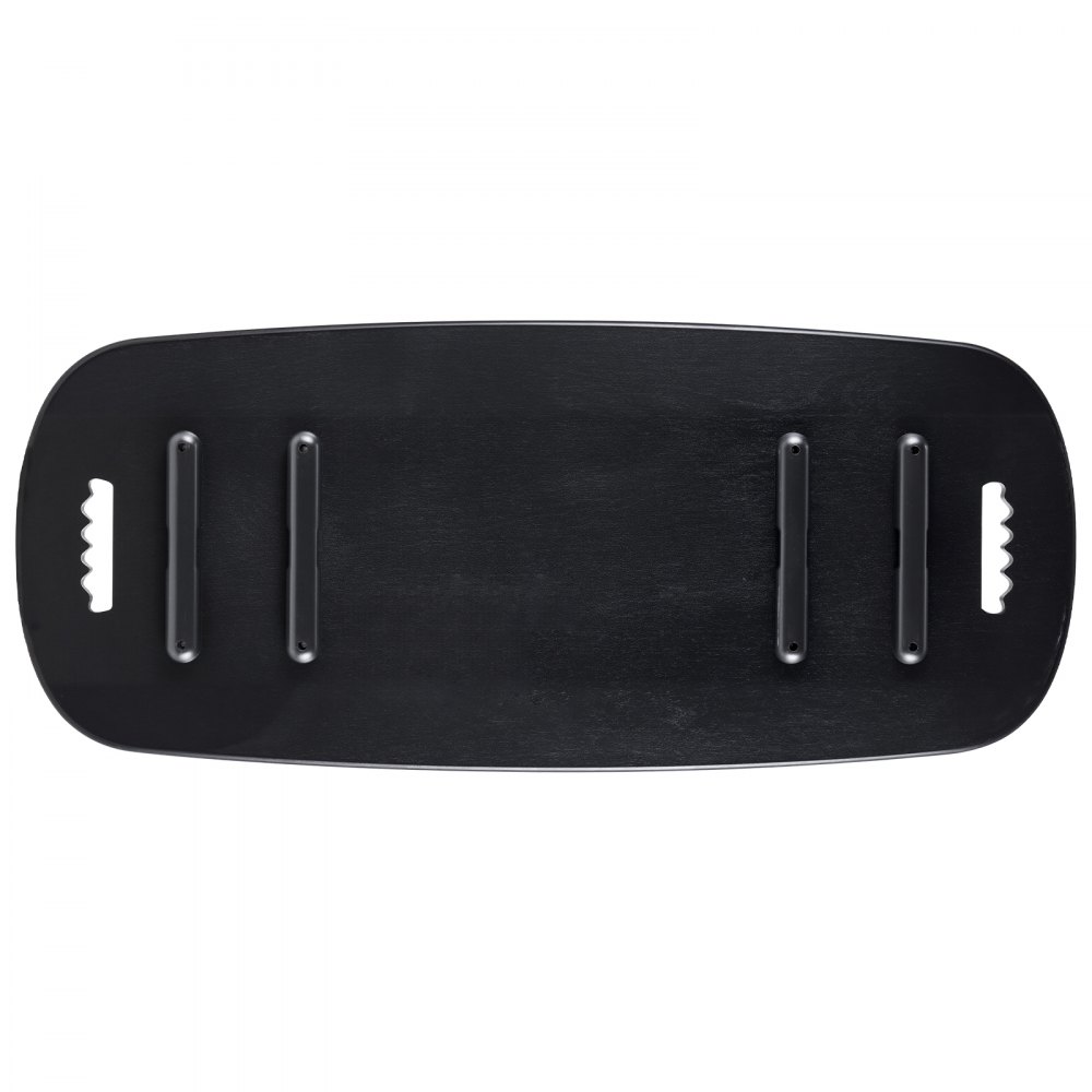 VEVOR Tabla de Equilibrio de Madera 89 x 38 cm, Entrenador de Tabla de Equilibrio con Rodillo, Topes Magnéticos, Soporte de Almacenamiento, para Ejercicios de Core, Entrenamiento de Surf, Negro