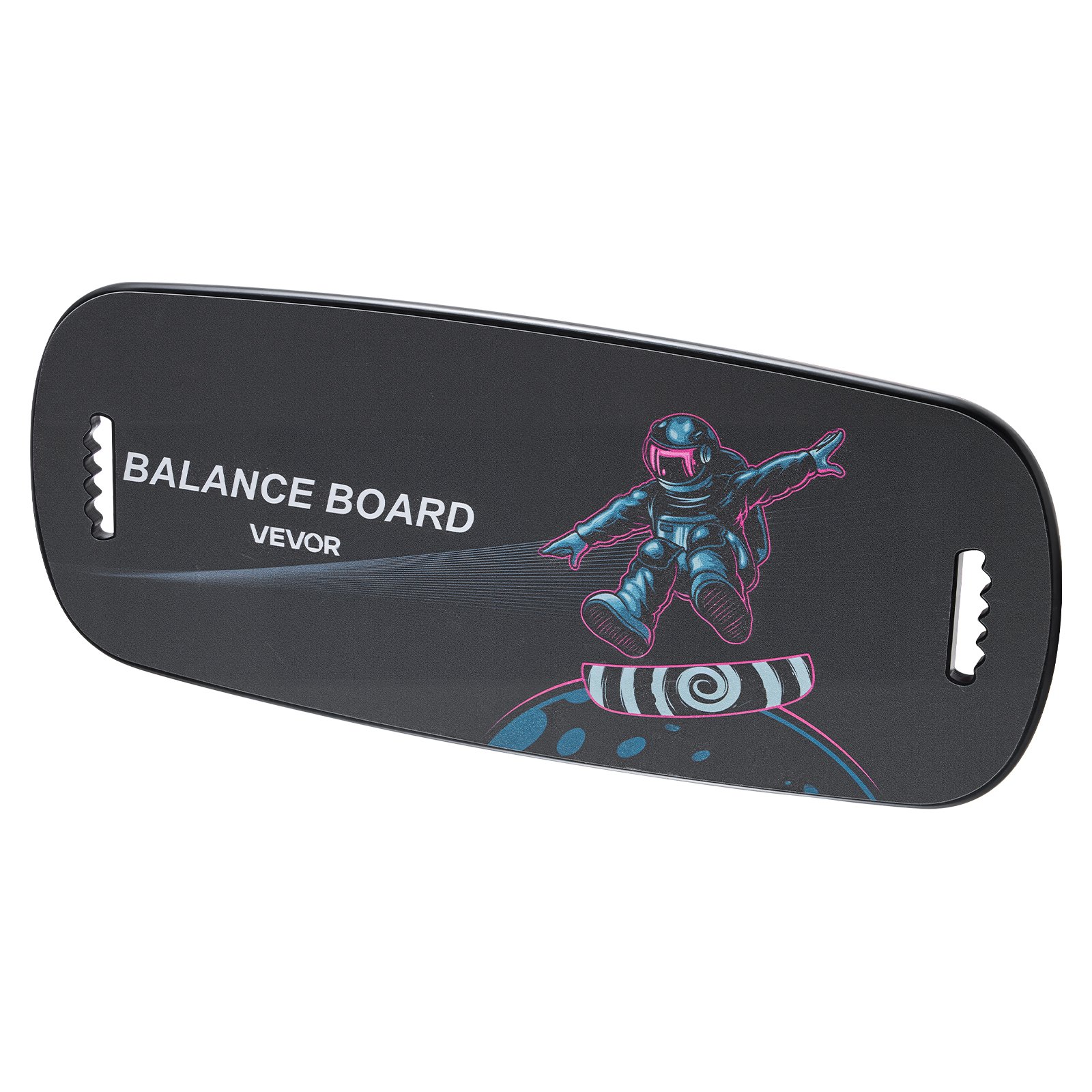 VEVOR Tabla de Equilibrio de Madera 89 x 38 cm, Entrenador de Tabla de Equilibrio con Rodillo, Topes Magnéticos, Soporte de Almacenamiento, para Ejercicios de Core, Entrenamiento de Surf, Negro